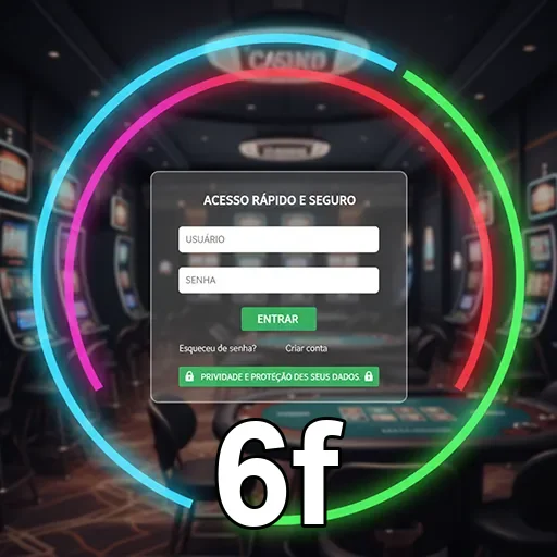 Tela de login do 6f com acesso rápido e seguro.