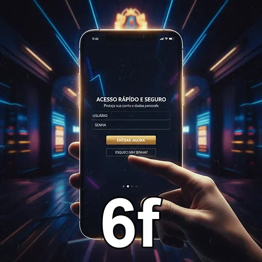 Tela de login do 6f com acesso rápido e seguro.