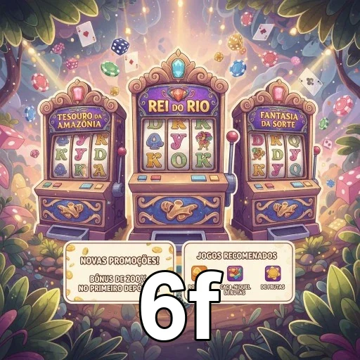 Interface do aplicativo 6f com slots e promoções VIP.