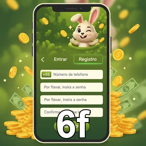Tela de registro na plataforma 6f com suporte VIP.