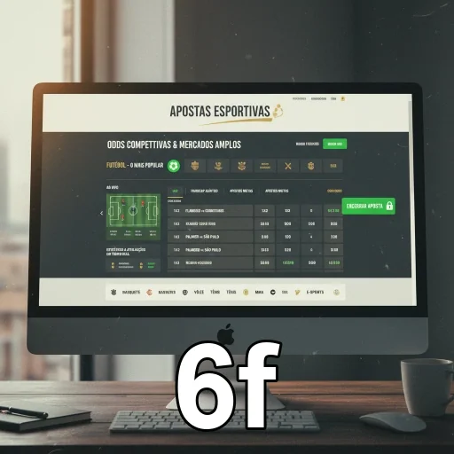 Interface do aplicativo 6f com acesso fácil a jogos VIP.