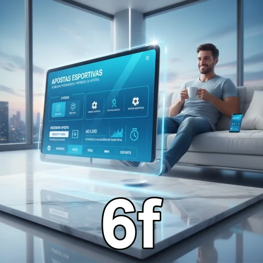 Usuário acessando serviços VIP da 6f em dispositivo digital.