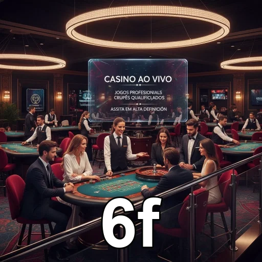 Jogadores interagem em cassino ao vivo no 6f com segurança.