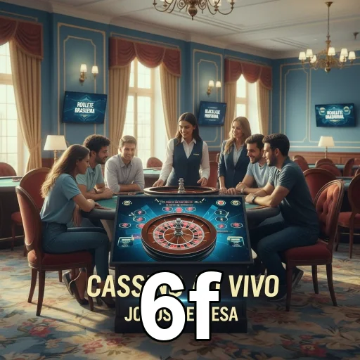 Jogadores participando de um jogo de roleta no 6f.