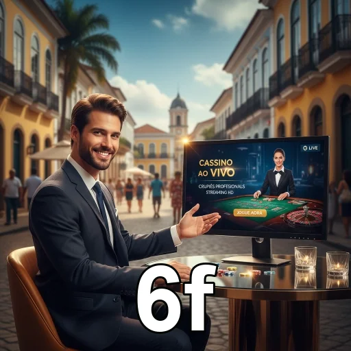 Jogos de cassino ao vivo na 6f com crupiê e mesa.