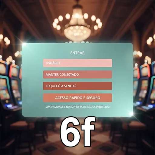 Tela de login do 6f mostrando acesso rápido e seguro.