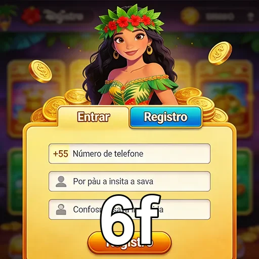 Usuário registrando-se em plataforma VIP da 6f.