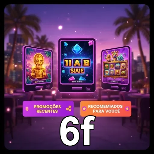 Três máquinas de slot games destacadas no 6f.