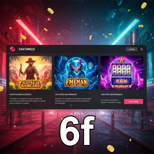 Interface de jogos VIP na plataforma 6f com slots exclusivos.