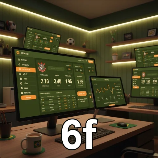 Interface da plataforma 6f exibindo serviços VIP de jogos.